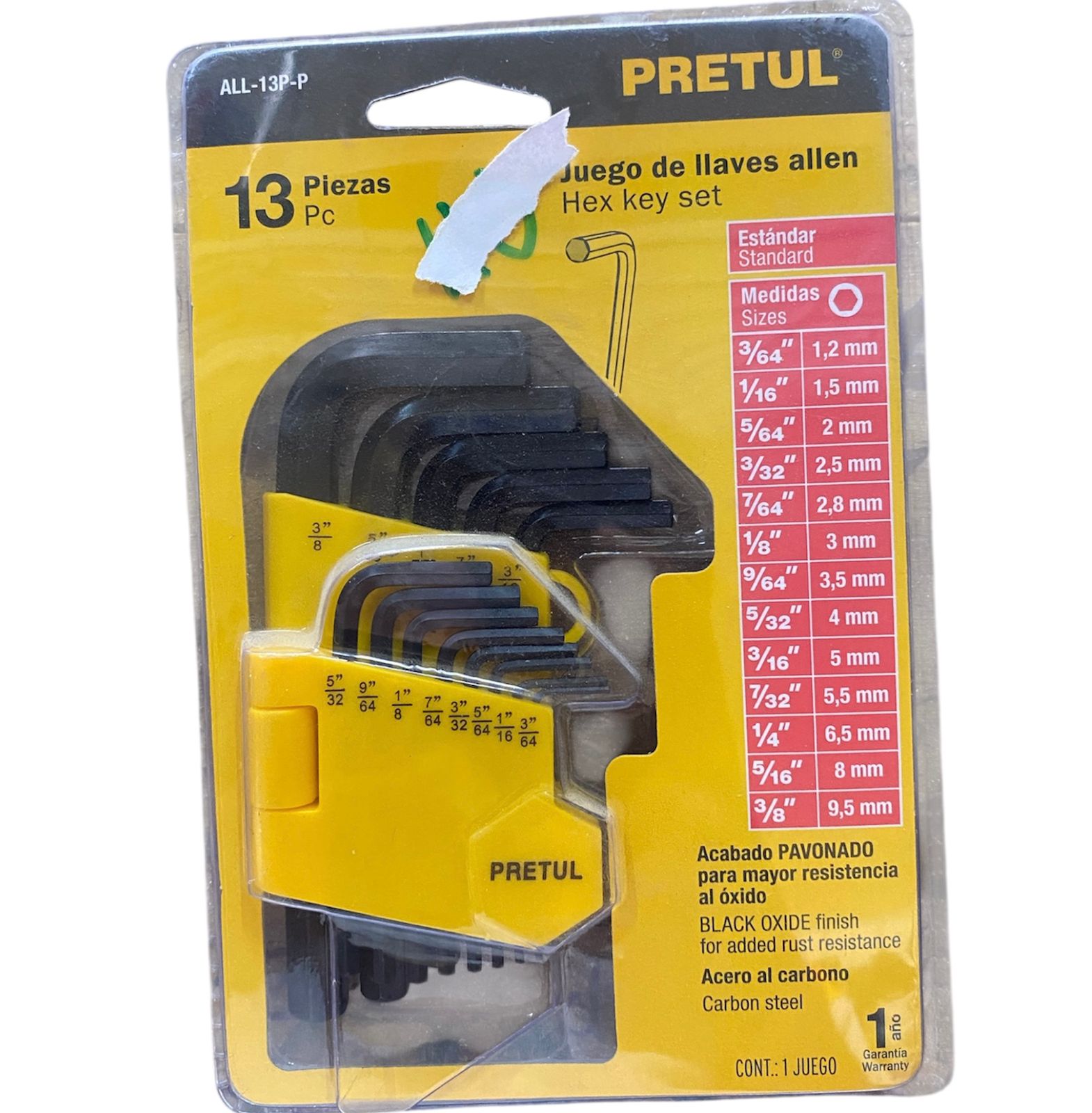 Llaves Allen St 13pzas